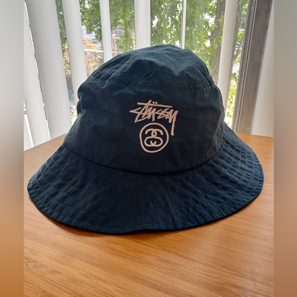 Stussy Crushable Bucket Hat in Blue
